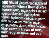 Lambertz, Iced Gingerbread Cookies Ingredients