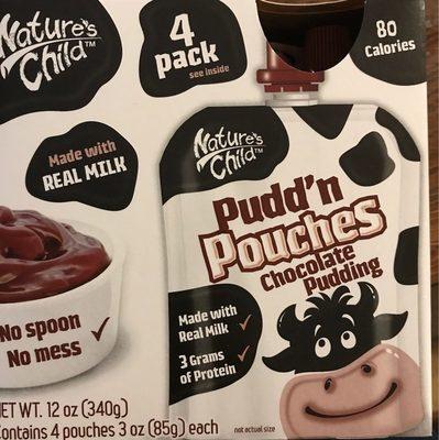 Nature's Child Pudd'n Pouches Chocolate Pudding - 4 CT
