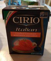 Cirio Tomatoes Crushed, Italian, With Onion And Garlic Report Card
