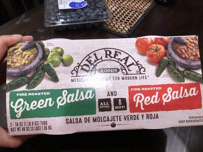 Salsa De Molcajete Verde Y Roja