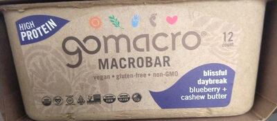 Blissful Daybreak Blueberry + Cashew Butter Macrobar, Blissful Daybreak Blueberry + Cashew Butter