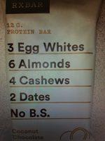 Coconut Chocolate Protein Bar Report Card