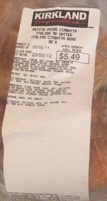 Petits Pain Ciabatta