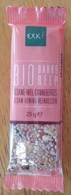 Barre Ssame Miel Canneberges