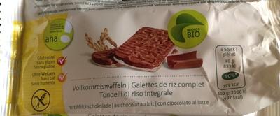 Galettes De Riz Complet Au Chocolat Au Lait 