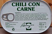 Chili Con Carne Report Card