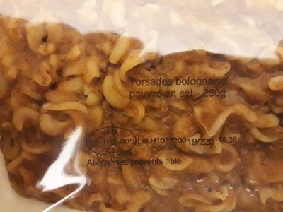 Torsades Bolognaises Pauvres En Sel
