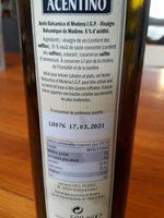 Acentino Ingredients