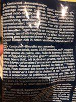 Cantuccini Alle Mandorle Ingredients