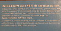 Petit Beurre Tablette Chocolat Au Lait Ingredients