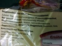 Sonneblumenvollkornbrot Ingredients