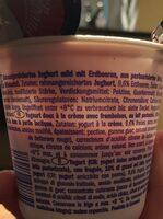 Yogurt Cremoso Ingredients