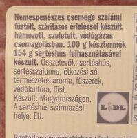 Nemespenszes Csemege Szalmi Ingredients