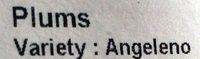 Plums Ingredients