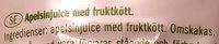 Solevita Orange Pur Fruit Press Avec Pulpe Ingredients