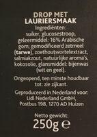Laurier Blaadjes Ingredients