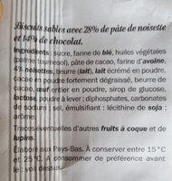 Grandino NOUGATINE COOKIES Ingredients