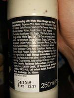 Caesar Dressing Ingredients