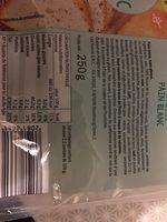 Pain Blanc Sans Gluten LIDL Ingredients
