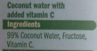 Coconut Water Ingredients
