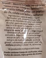 Muesli Crujiente Amarato Y Chocolate Con Leche Ingredients