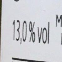 2017 Chardonnay Afrique Du Sud Nutrition Label