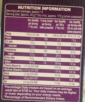 Bran & Sultanas Nutrition Label