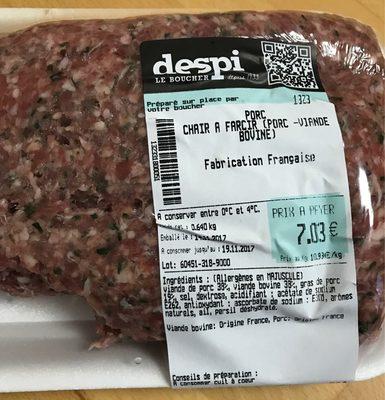 Chair  Farcir Porc-viande Bovine