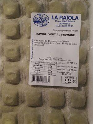 Ravioli Vert Au Fromage