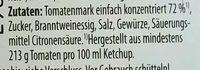 Tomaten Ketchup Ingredients