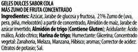 Cintas Pica Cola Ingredients
