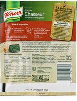 Knorr Sauce Dshydrate Chasseur Aux Petits Champignons 23g Ingredients