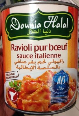 Ravioli Pur Buf Sauce Italienne