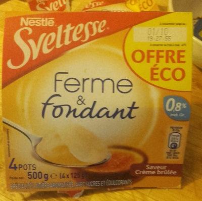 Ferme Et Fondant Creme Brulee 4x125g Prix Choc