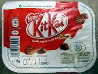 Vanilla Yogurt With Kit Kat Pop Choc Report Card