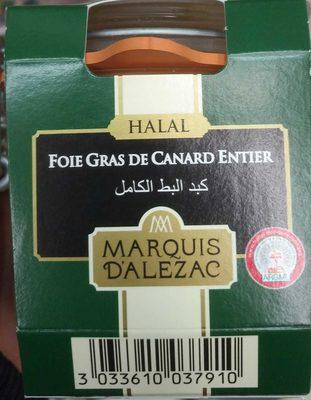 2 Tranches Foie Gras de Canard Halal - Marquis d'Alezac