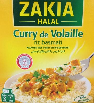 Curry De Volaille Riz Basmati - Halal 