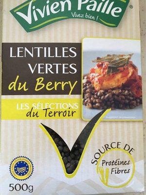 Lentilles Vertes Du Berry IGP Label Rouge