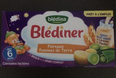 2X25CL Blediner Laitt Poireau PDT Bledina