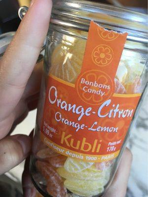 Bocal Bonbons Orang / Citron 170G