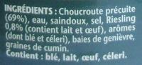 Choucroute Cuisine Au Riesling Ingredients