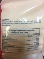 Emmental Ingredients