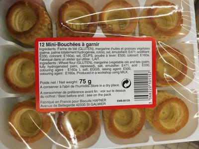 12 Mini-Bouches  Garnir