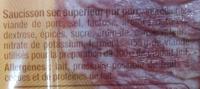 Saucisson Sec Tranches Fines Dlicatement Assaisonnes Ingredients