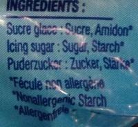 Sucre Glace 0000 Ingredients
