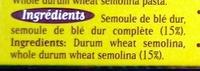 Spaghetti, Bl Complet Ingredients