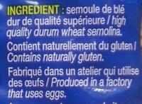 Torsettes, Al Dente En 3 Minutes Ingredients