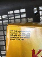 Biere Sans Alcool Pur Malt Kronenbourg Ingredients