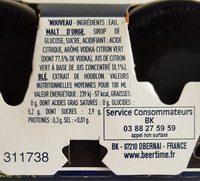 Skoll Capiroska Ingredients