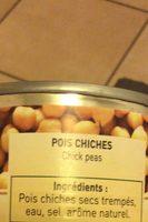 Pois Chiches Ingredients